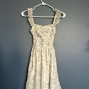 Hollister White Floral Mini Dress
